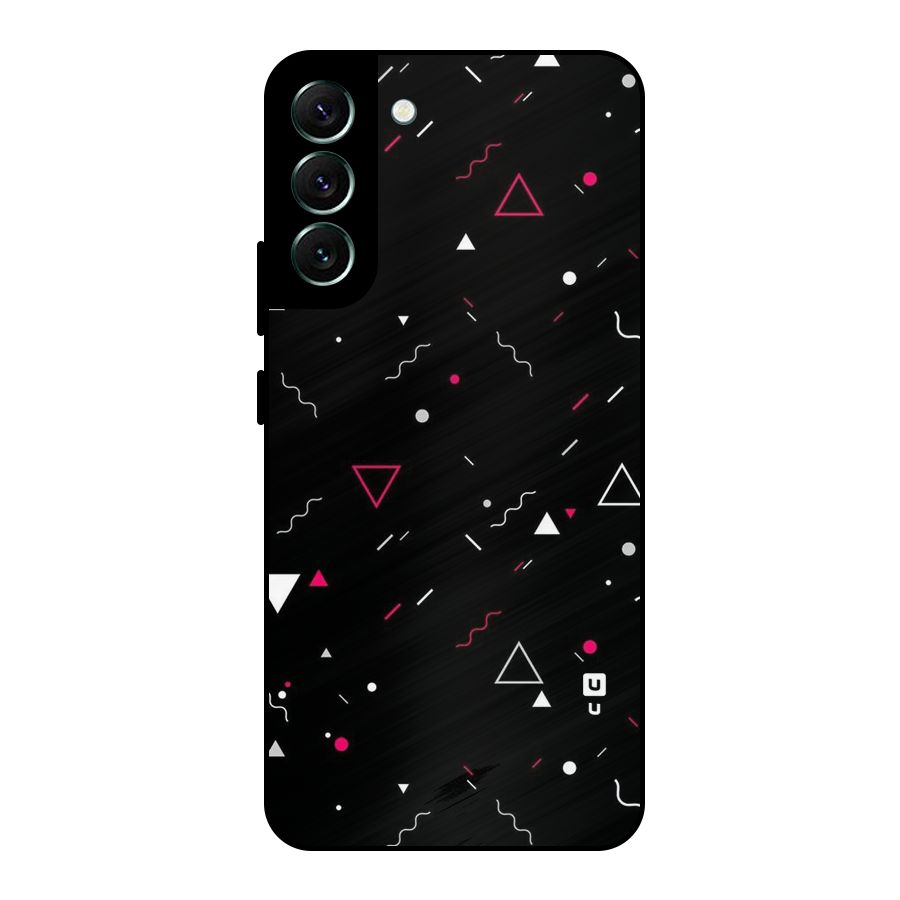 Dark Shapes Design Metal Back Case for Galaxy S22 Plus 5G