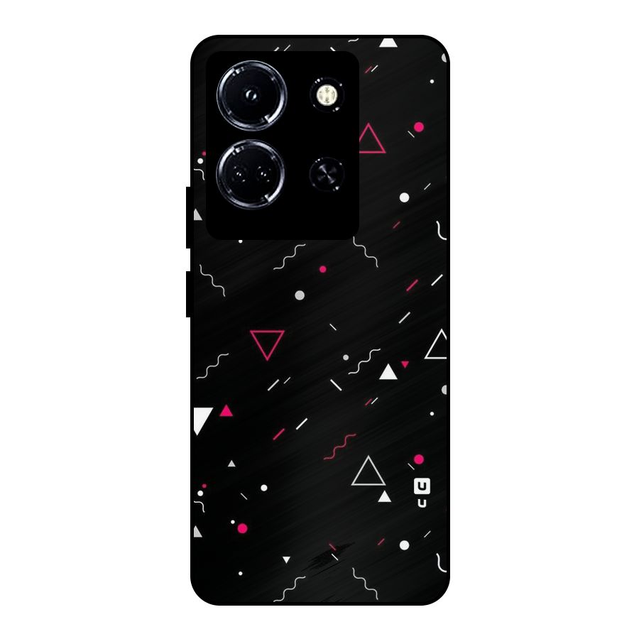 Dark Shapes Design Metal Back Case for Infinix Note 30 5G