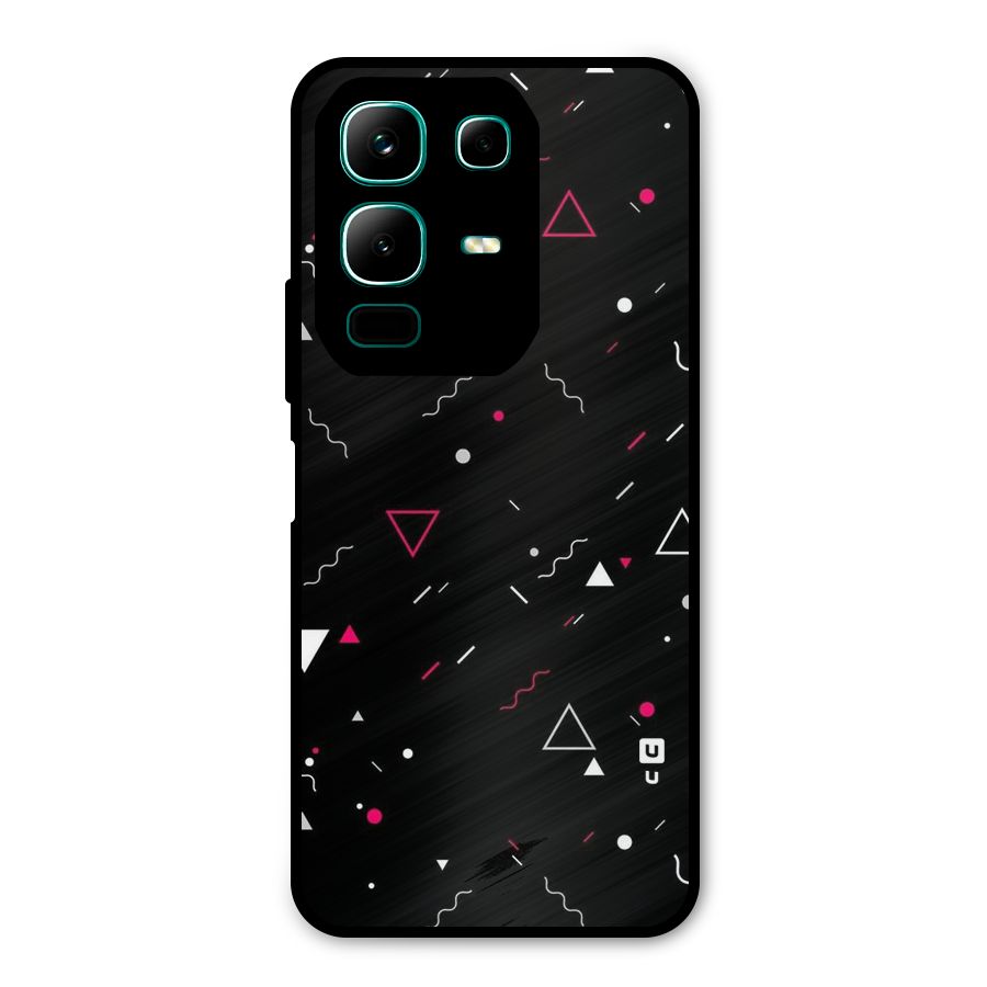 Dark Shapes Design Metal Back Case for Infinix Note 50x