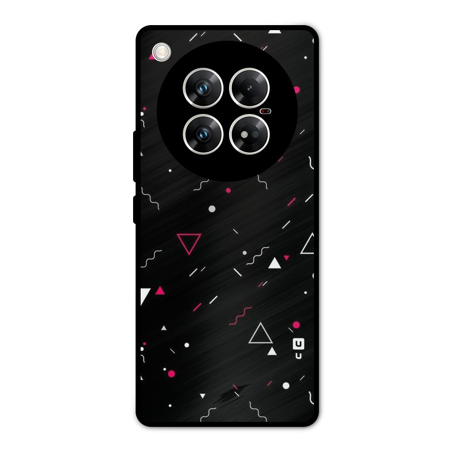Dark Shapes Design Metal Back Case for Infinix Zero 40 5G
