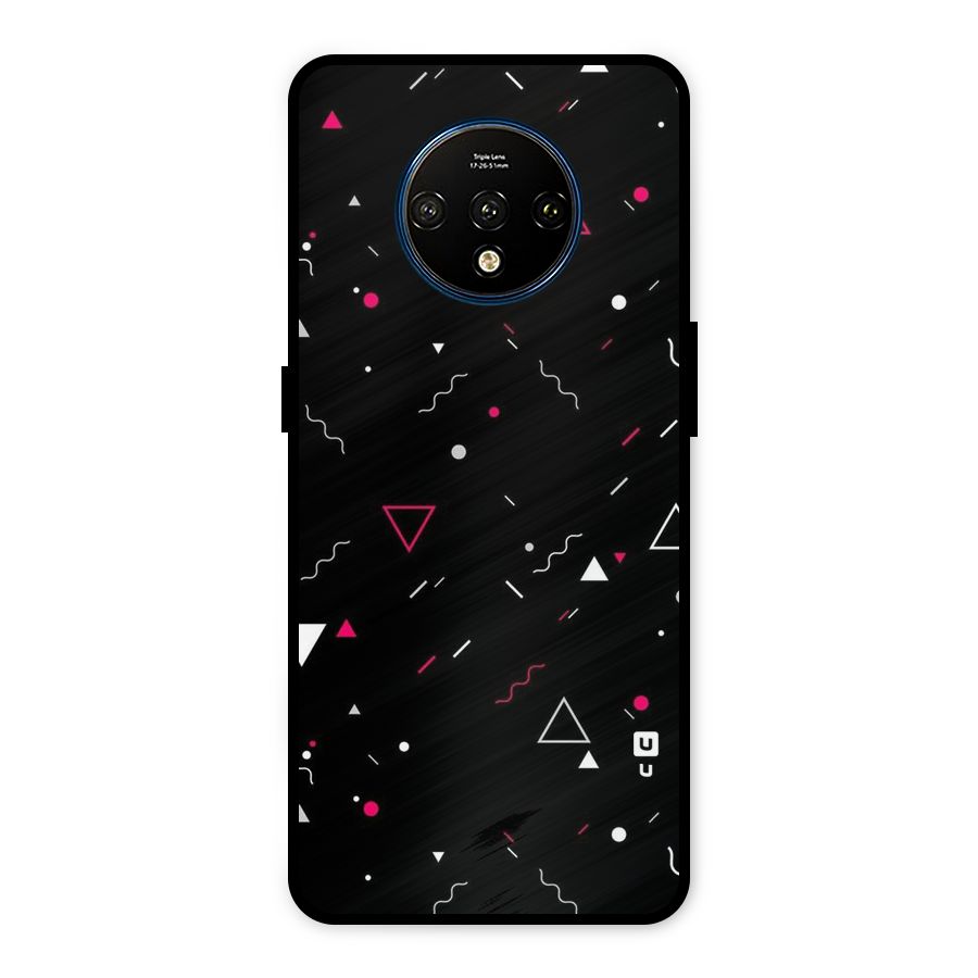 Dark Shapes Design Metal Back Case for OnePlus 7T