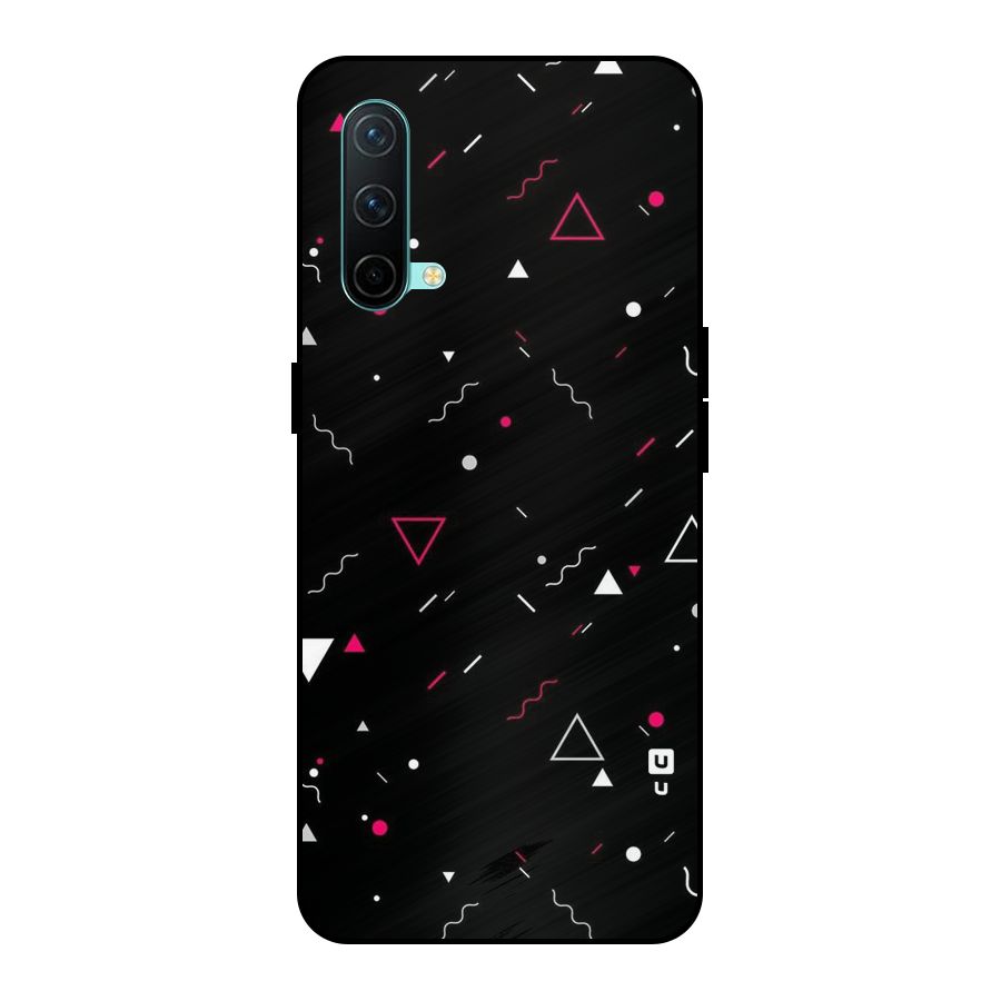 Dark Shapes Design Metal Back Case for OnePlus Nord CE 5G