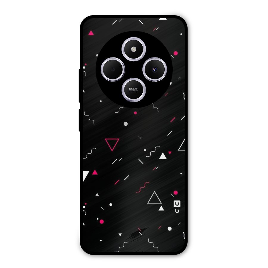 Dark Shapes Design Metal Back Case for Poco C75 5G
