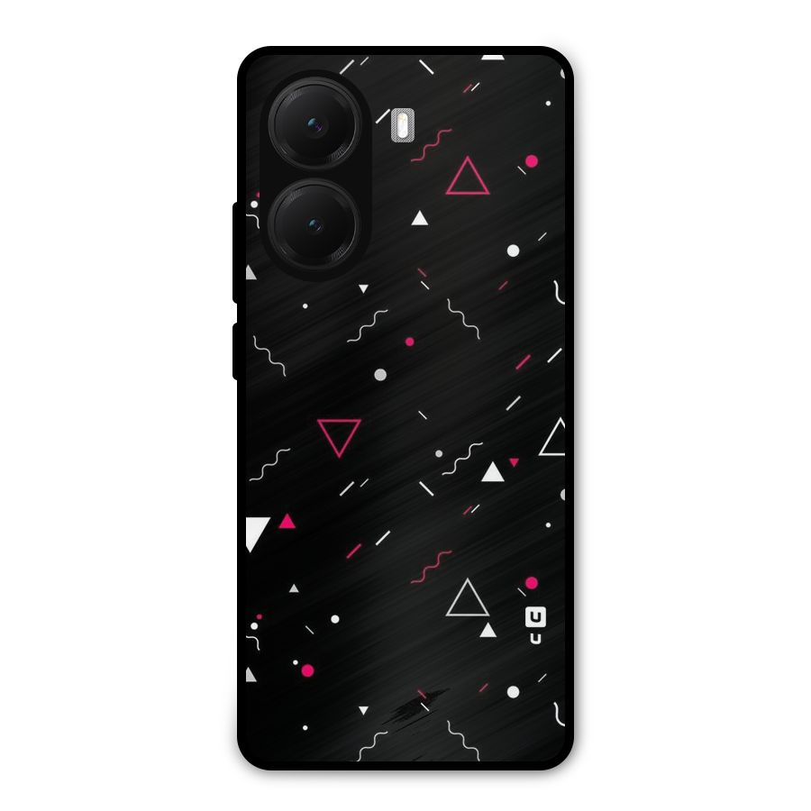 Dark Shapes Design Metal Back Case for Poco X7 Pro