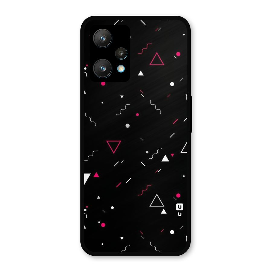 Dark Shapes Design Metal Back Case for Realme 9 Pro Plus 5G