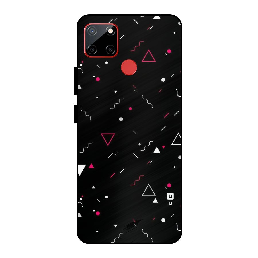 Dark Shapes Design Metal Back Case for Realme C12