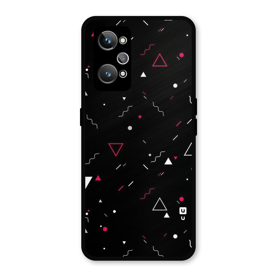 Dark Shapes Design Metal Back Case for Realme GT 2