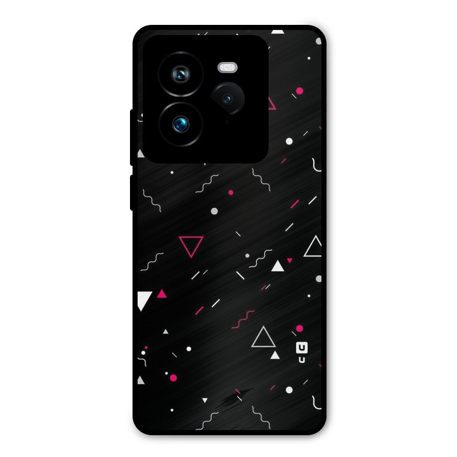 Dark Shapes Design Metal Back Case for Realme GT 7 Pro