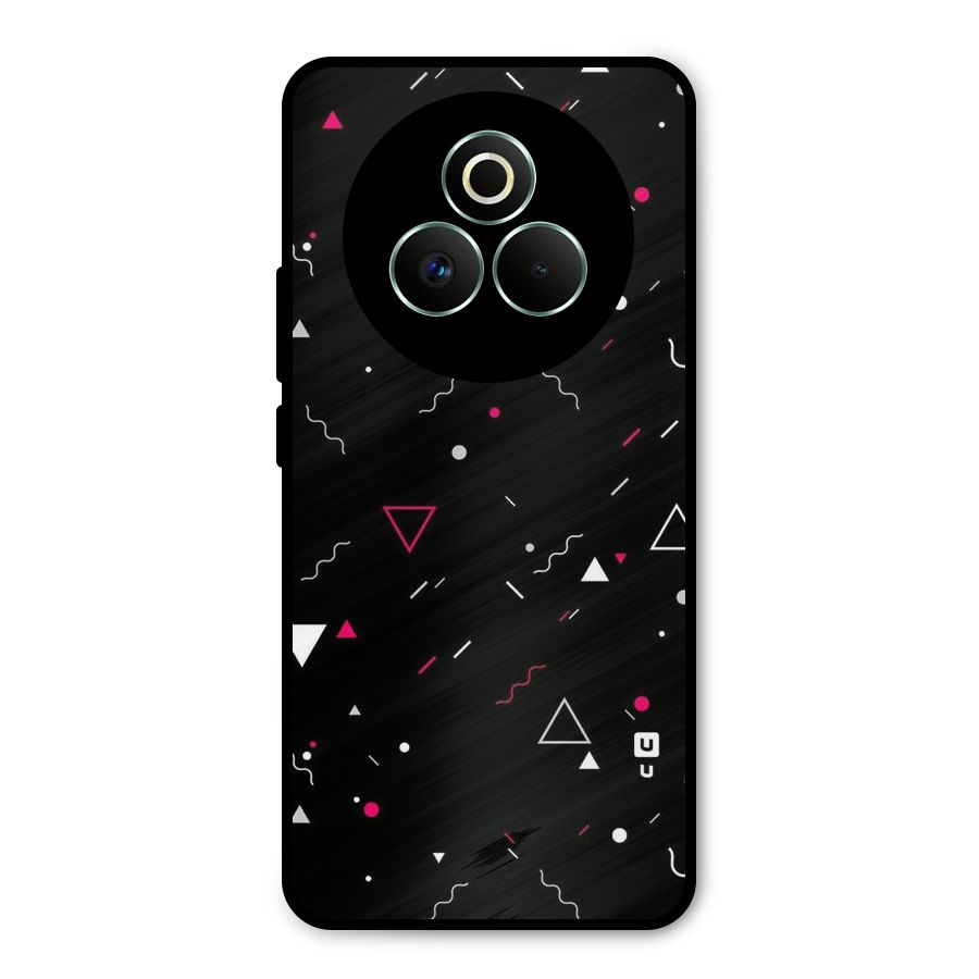 Dark Shapes Design Metal Back Case for Realme P3 Pro