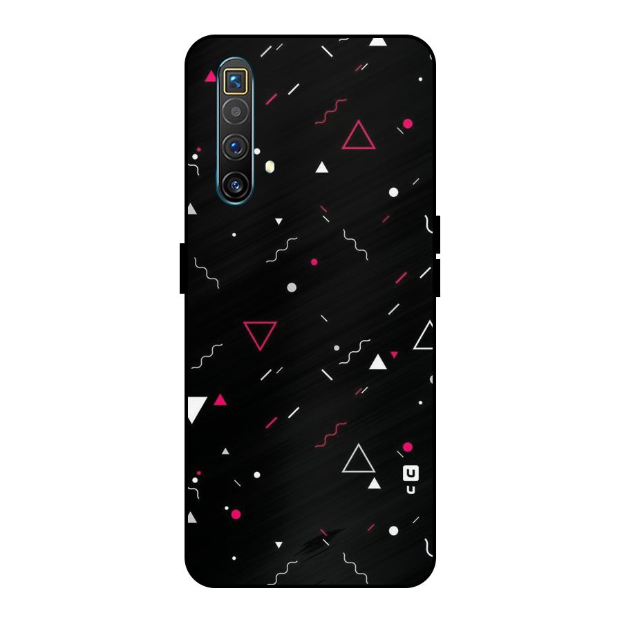 Dark Shapes Design Metal Back Case for Realme X3 SuperZoom