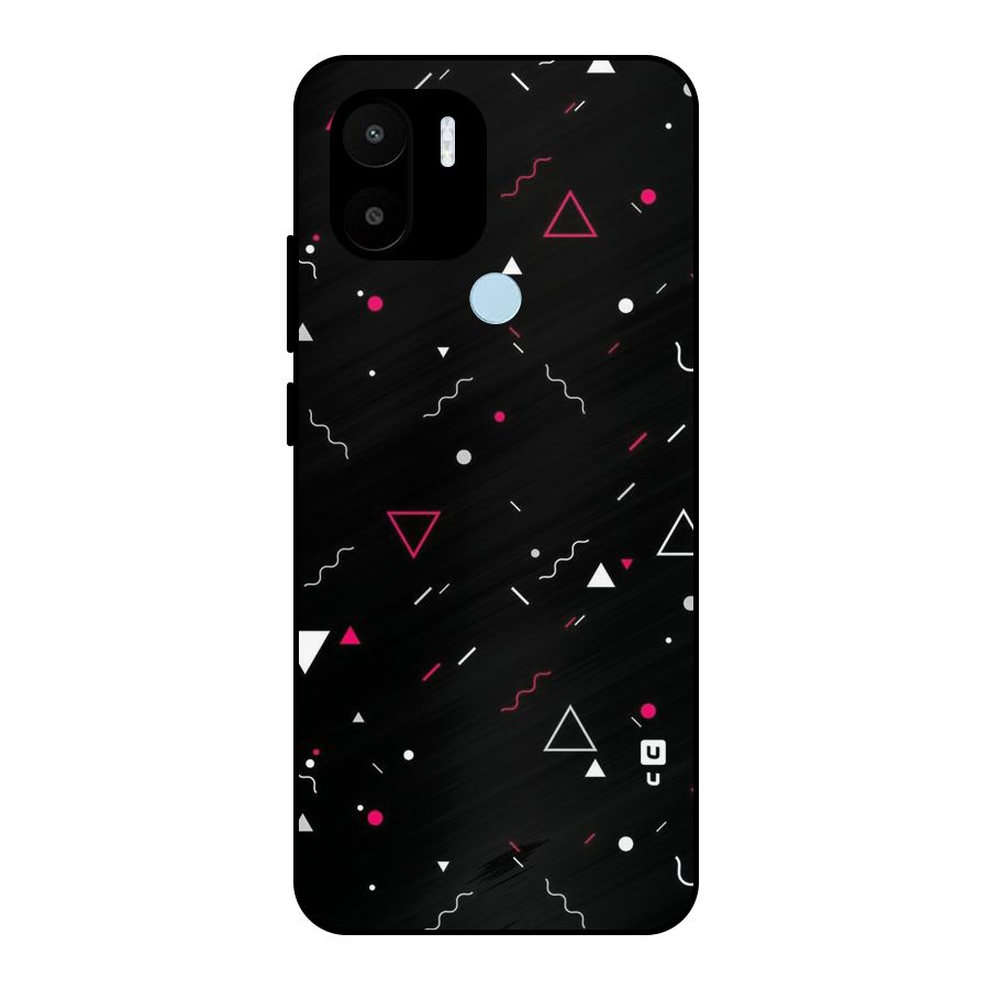 Dark Shapes Design Metal Back Case for Redmi A1+