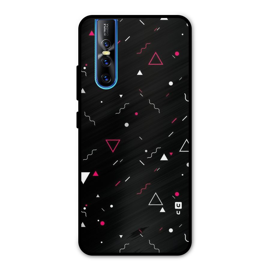 Dark Shapes Design Metal Back Case for Vivo V15 Pro