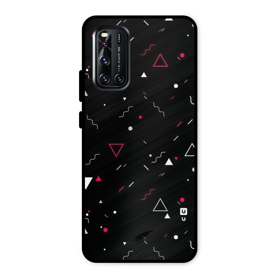 Dark Shapes Design Metal Back Case for Vivo V19