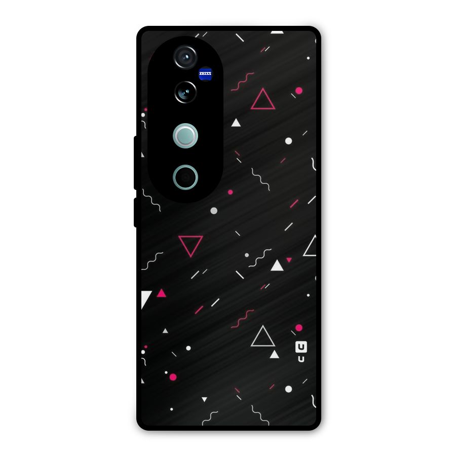 Dark Shapes Design Metal Back Case for Vivo V40