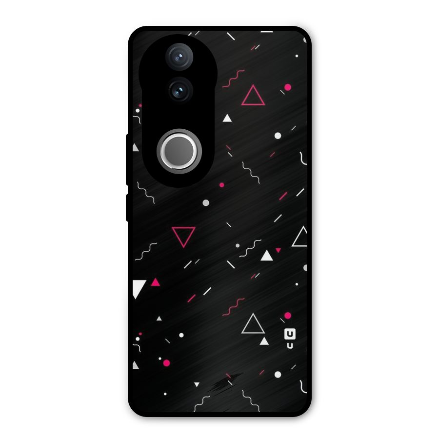Dark Shapes Design Metal Back Case for Vivo V50e
