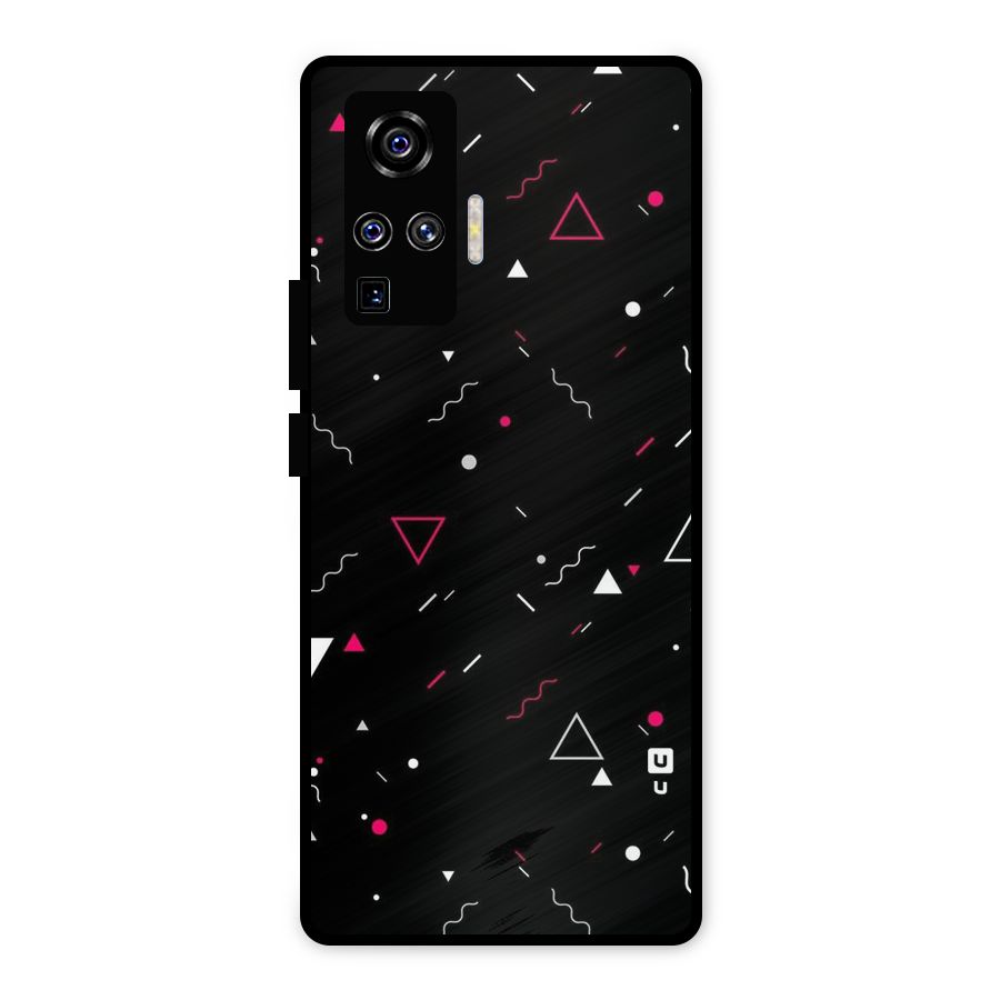 Dark Shapes Design Metal Back Case for Vivo X50 Pro