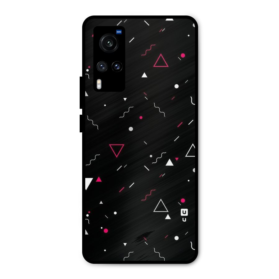 Dark Shapes Design Metal Back Case for Vivo X60