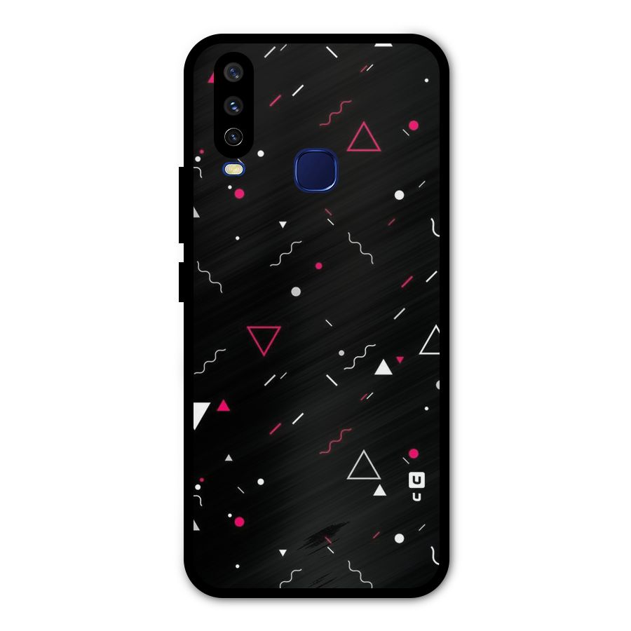 Dark Shapes Design Metal Back Case for Vivo Y15