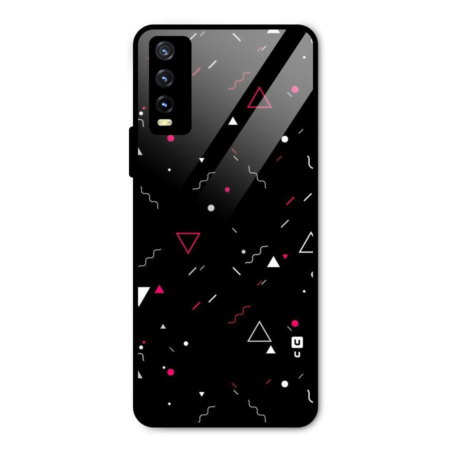 Dark Shapes Design Metal Back Case for Vivo Y20
