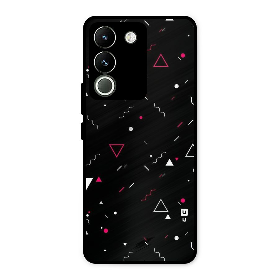 Dark Shapes Design Metal Back Case for Vivo Y200
