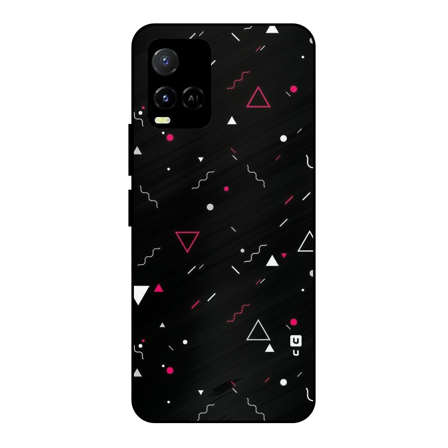 Dark Shapes Design Metal Back Case for Vivo Y21T