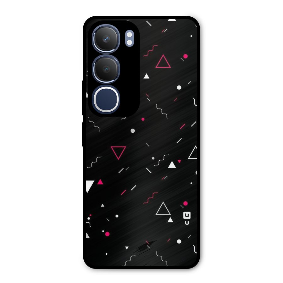 Dark Shapes Design Metal Back Case for Vivo Y29