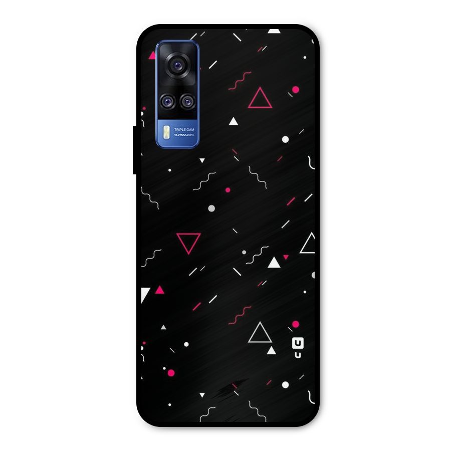 Dark Shapes Design Metal Back Case for Vivo Y31