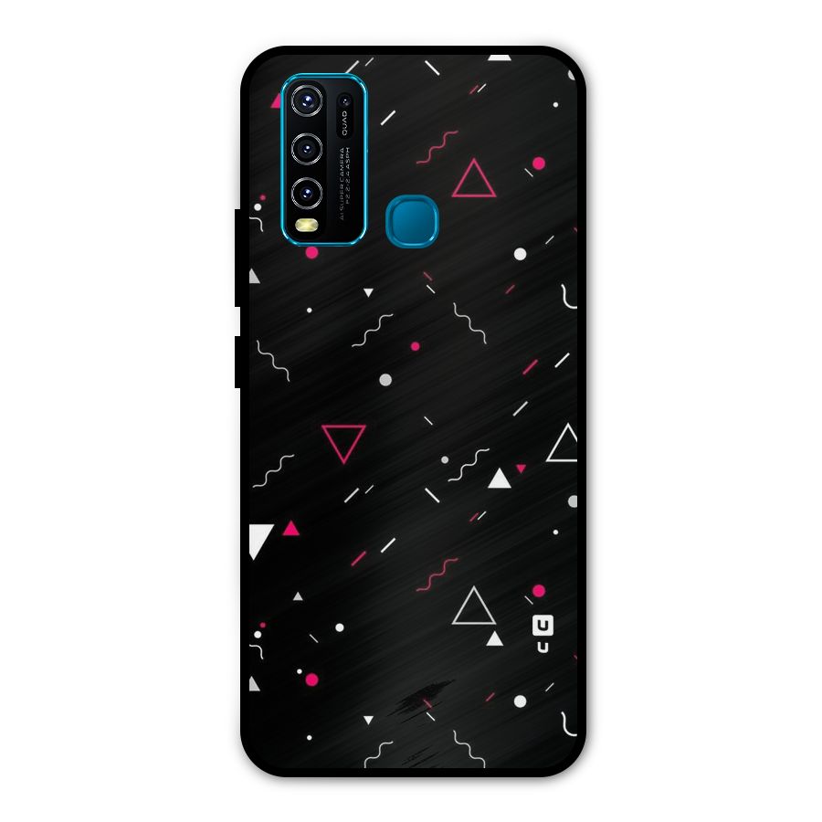 Dark Shapes Design Metal Back Case for Vivo Y50