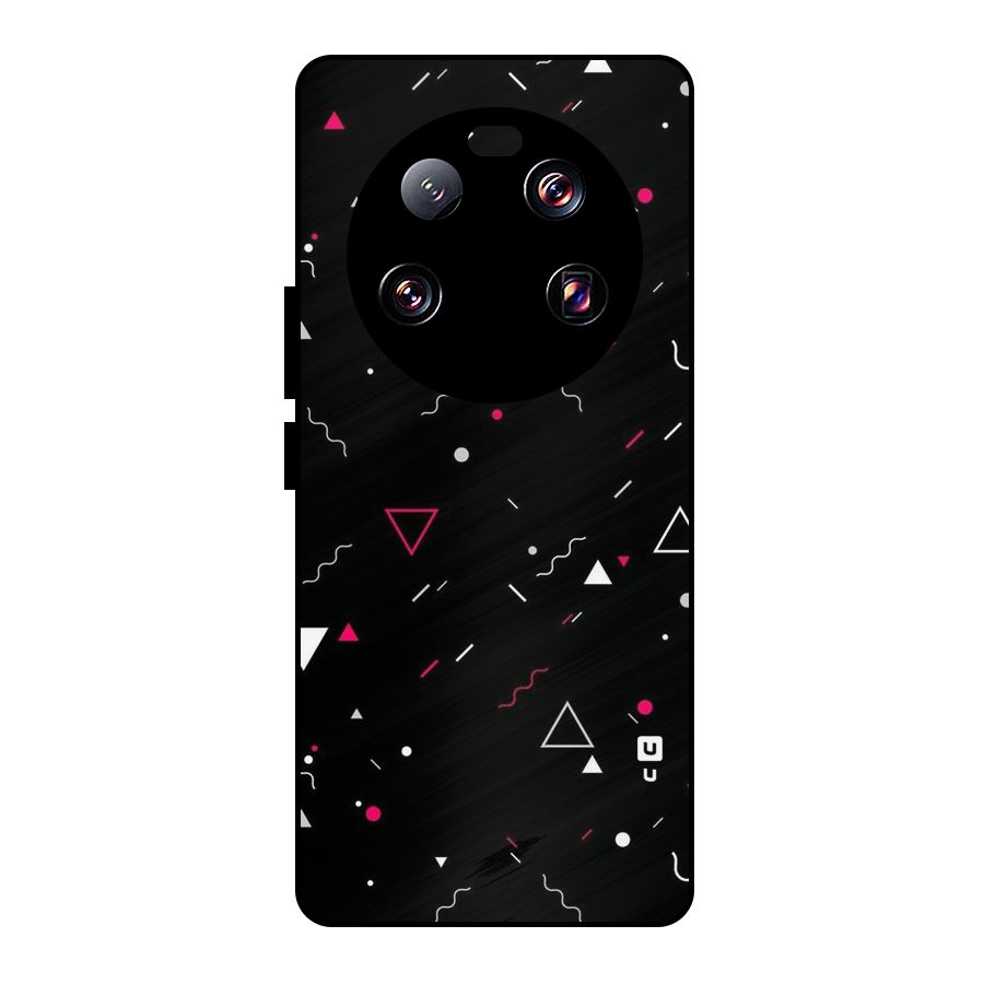 Dark Shapes Design Metal Back Case for Xiaomi 13 Ultra