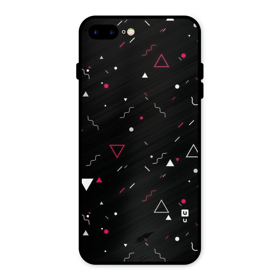 Dark Shapes Design Metal Back Case for iPhone 7 Plus