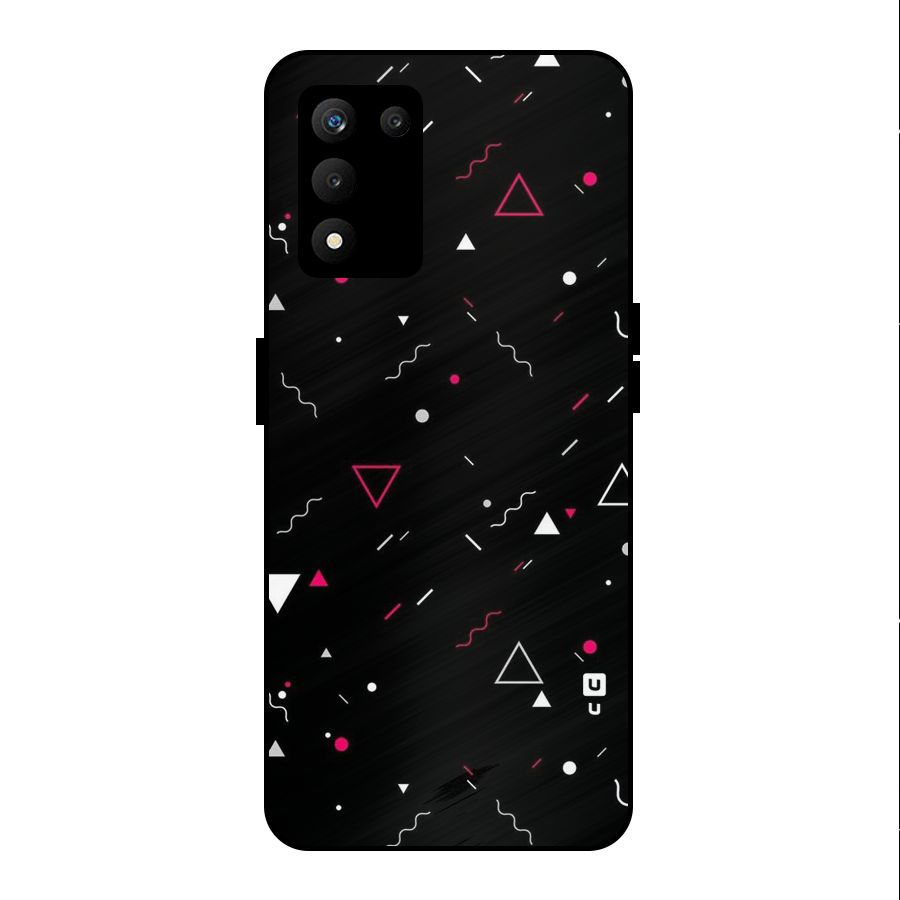 Dark Shapes Design Metal Back Case for realme 9 5G SE