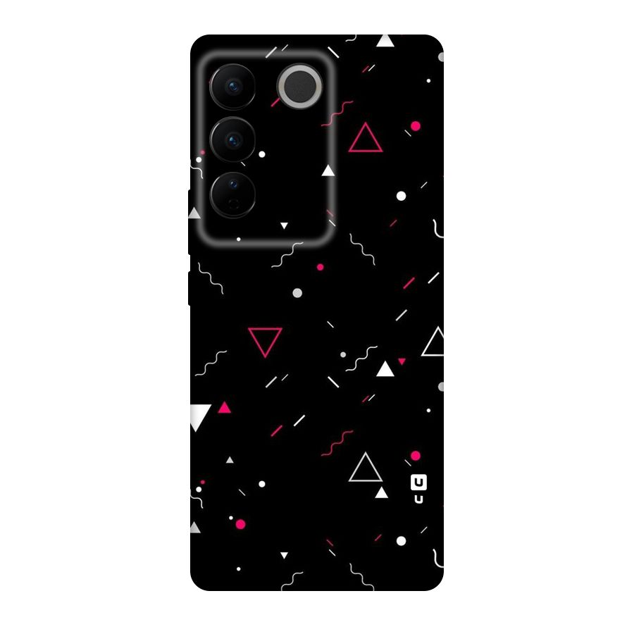 Dark Shapes Design Original Polycarbonate Back Case for Vivo V27