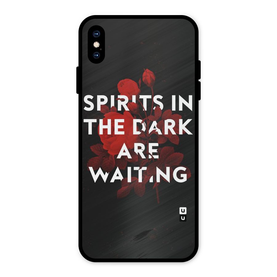 Dark Spirits Metal Back Case for iPhone XS Max