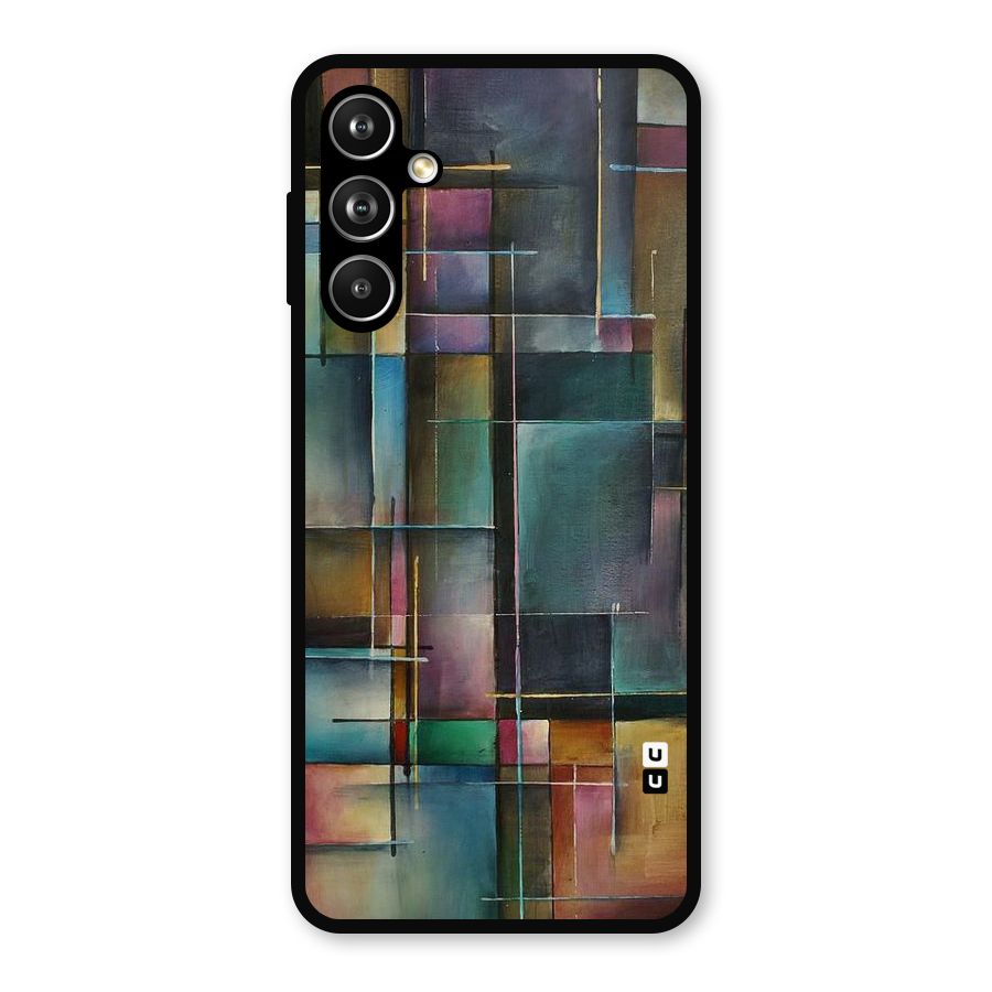 Dark Square Shapes Metal Back Case for Galaxy F54