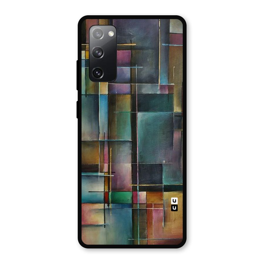 Dark Square Shapes Metal Back Case for Galaxy S20 FE 5G