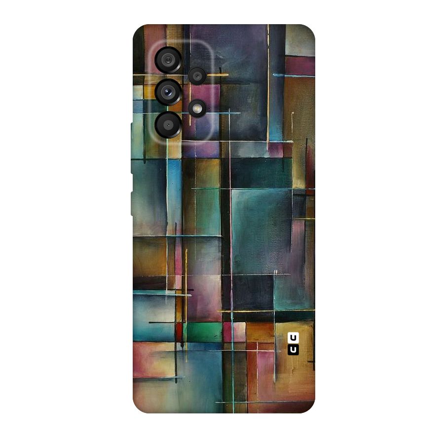 Dark Square Shapes Original Polycarbonate Back Case for Galaxy A53 5G