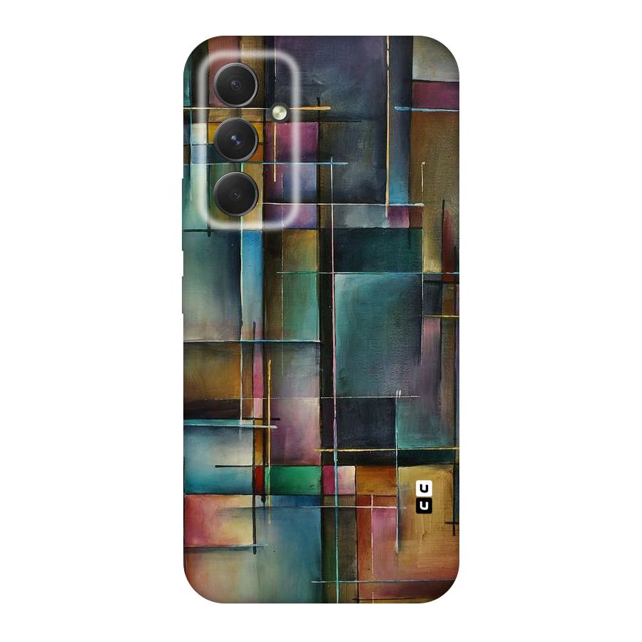 Dark Square Shapes Original Polycarbonate Back Case for Galaxy A54
