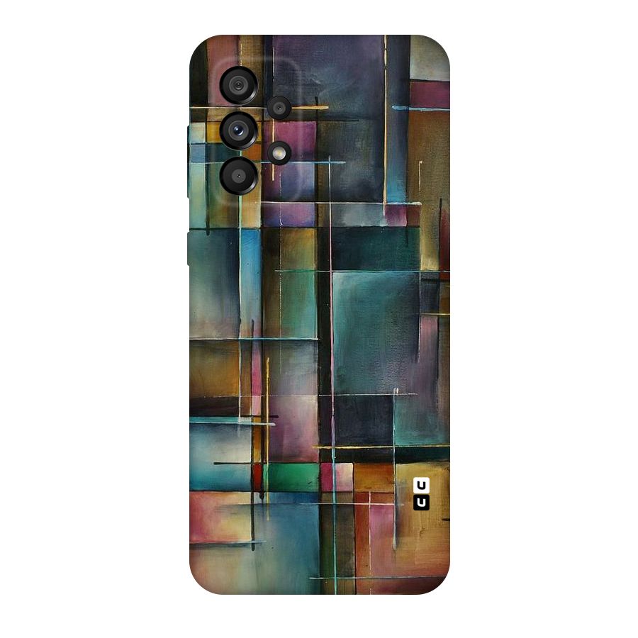Dark Square Shapes Original Polycarbonate Back Case for Galaxy A73 5G