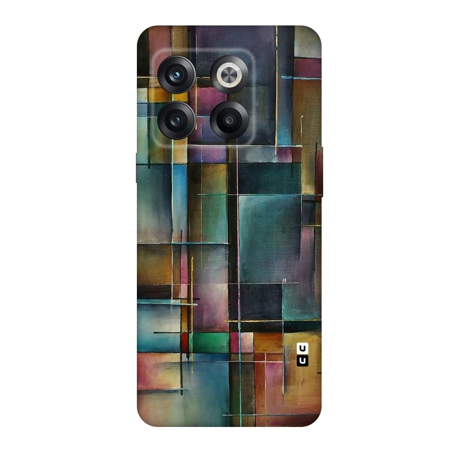 Dark Square Shapes Original Polycarbonate Back Case for OnePlus 10T