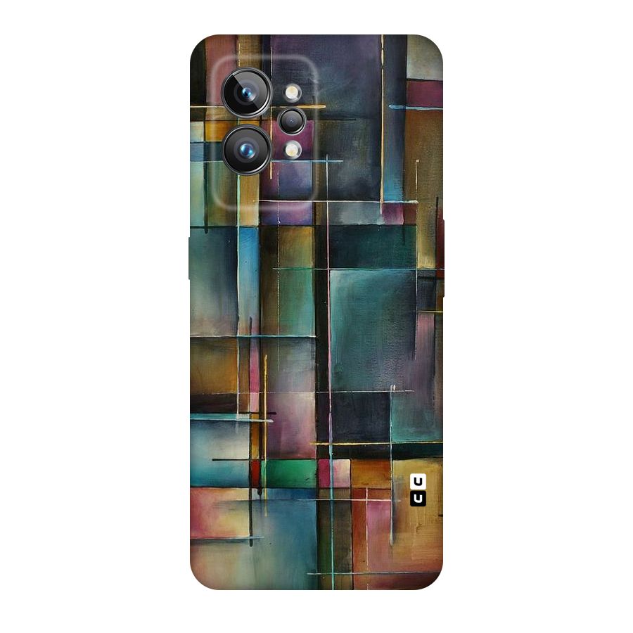 Dark Square Shapes Original Polycarbonate Back Case for Realme GT2 Pro