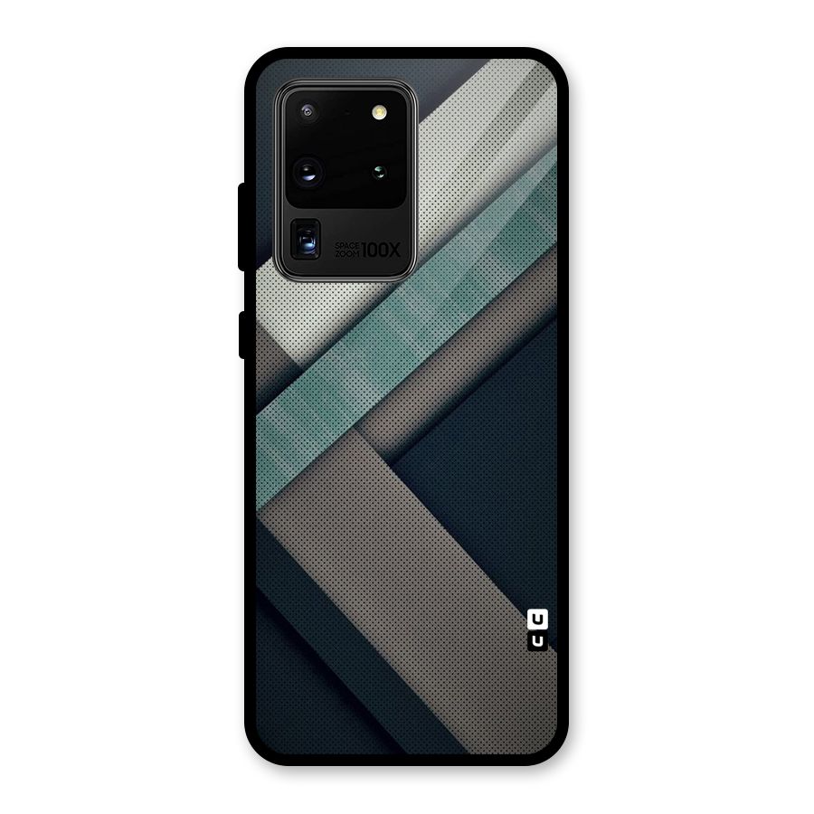 Dark Stripes Glass Back Case for Galaxy S20 Ultra