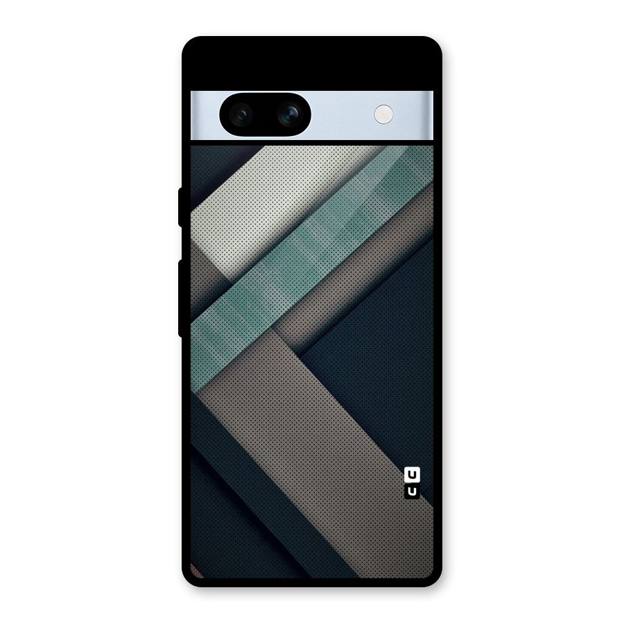 Dark Stripes Glass Back Case for Google Pixel 7a