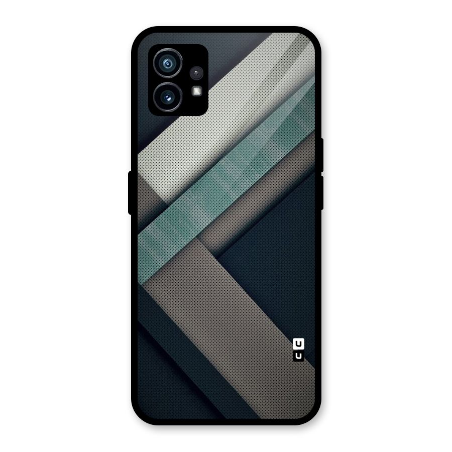 Dark Stripes Glass Back Case for Nothing Phone 1