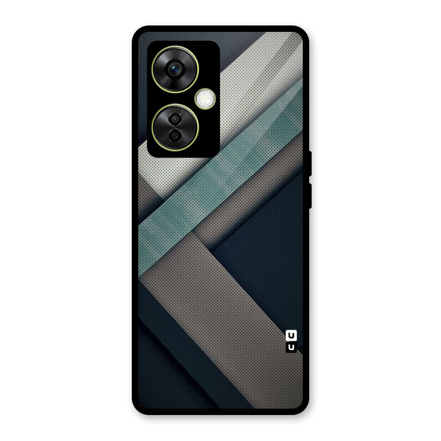 Dark Stripes Glass Back Case for OnePlus Nord CE 3 Lite
