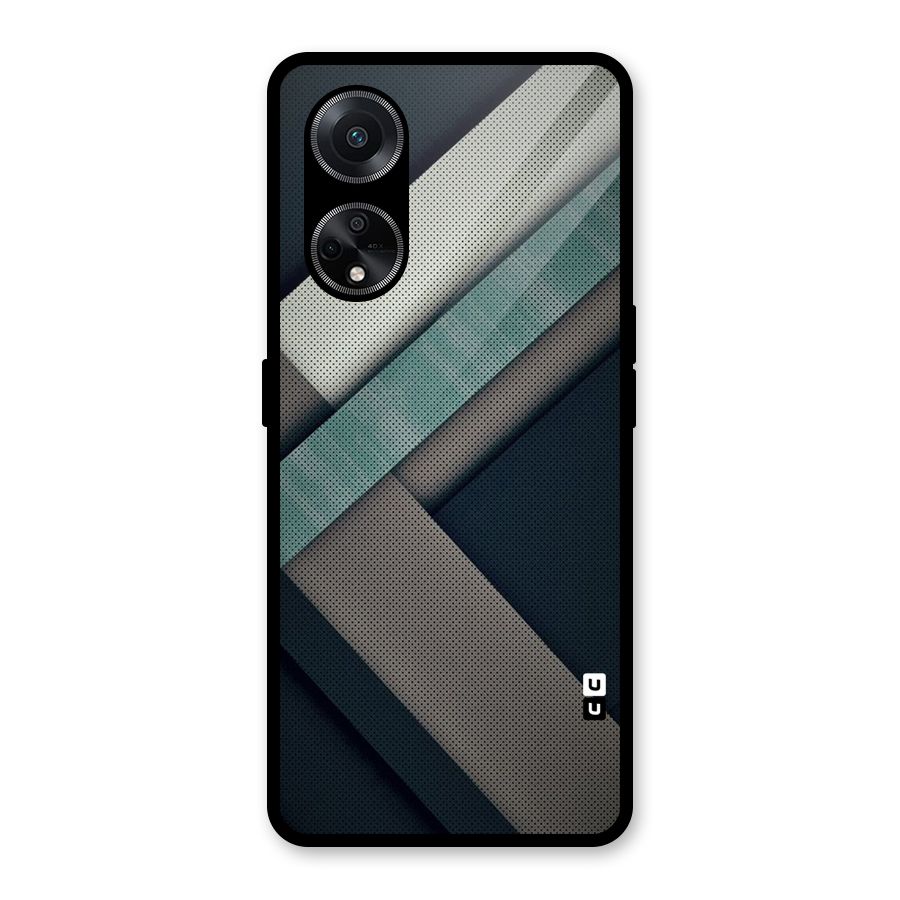 Dark Stripes Glass Back Case for Oppo F23
