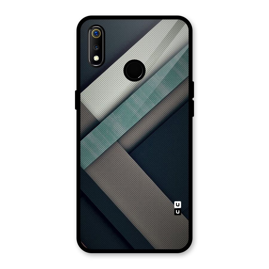 Dark Stripes Glass Back Case for Realme 3i