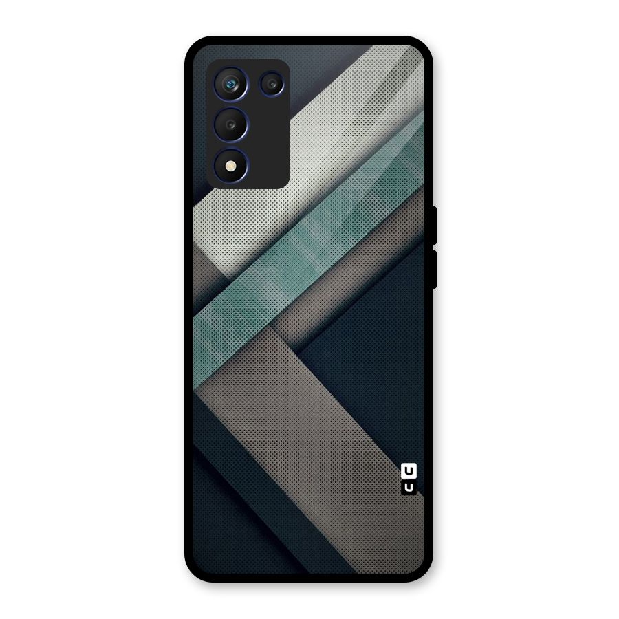 Dark Stripes Glass Back Case for Realme 9 5G Speed