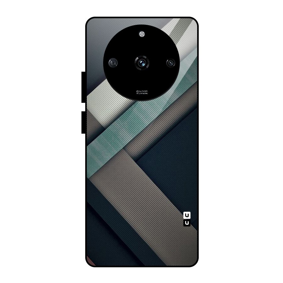 Dark Stripes Glass Back Case for Realme Narzo 60 5G