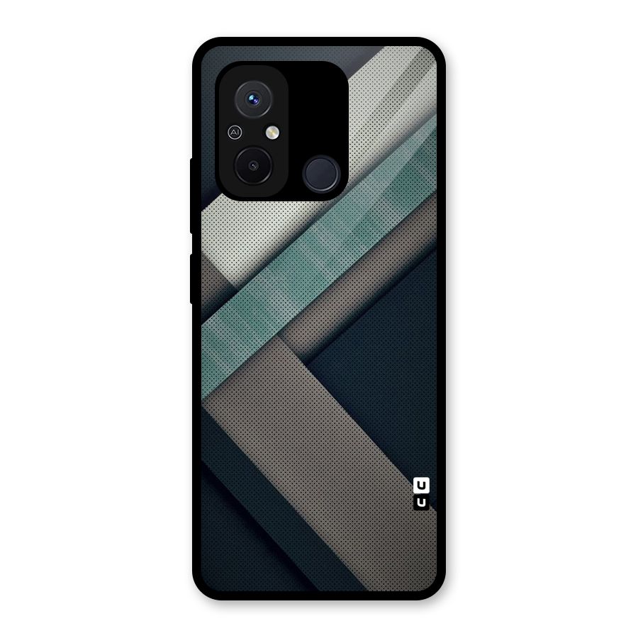 Dark Stripes Glass Back Case for Redmi 12C
