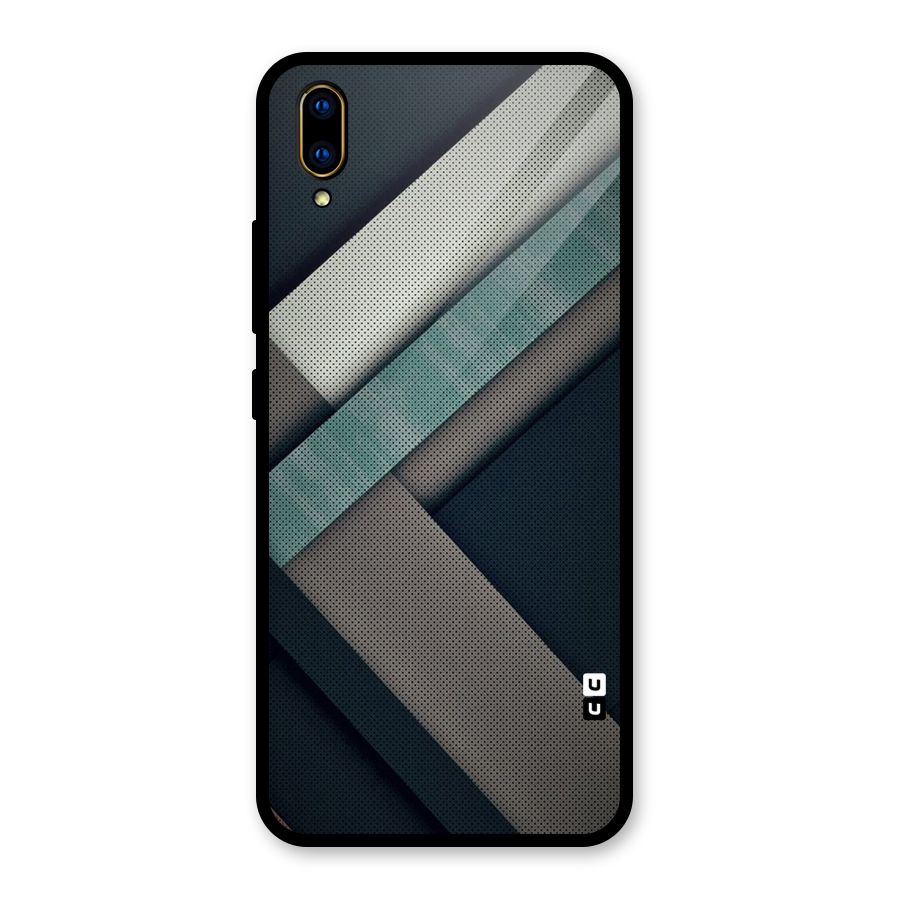 Dark Stripes Glass Back Case for Vivo V11 Pro